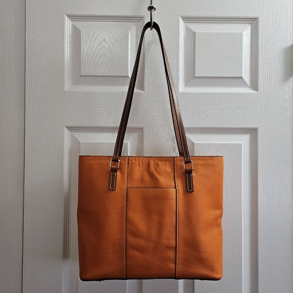 Dooney & Bourke Orange Lexington Tote - Picture 4 of 11